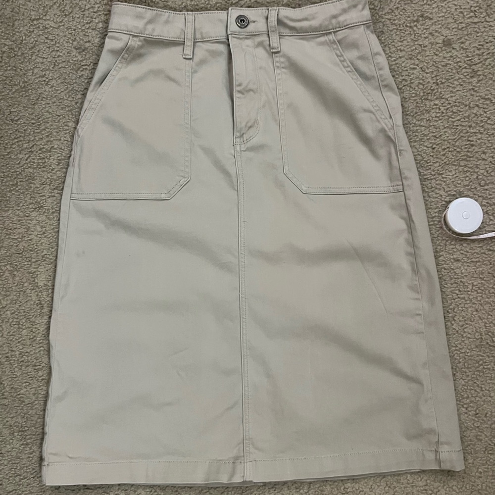 St. John's Bay Beige Utility Pencil Skirt